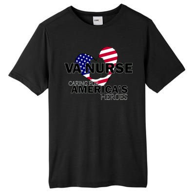 Veteran VA Nurse Caring For America's Heroes Tall Fusion ChromaSoft Performance T-Shirt