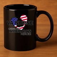 Veteran VA Nurse Caring For America's Heroes 11oz C Handle Ceramic Mug
