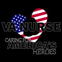 Veteran VA Nurse Caring For America's Heroes Drawstring Bag