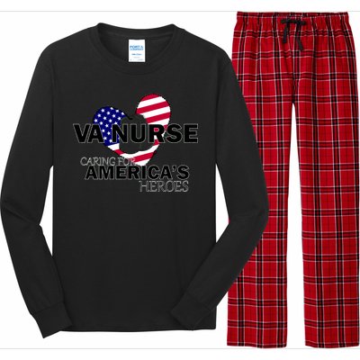 Veteran VA Nurse Caring For America's Heroes Long Sleeve Pajama Set