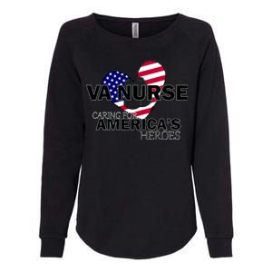 Veteran VA Nurse Caring For America's Heroes Womens California Wash Sweatshirt