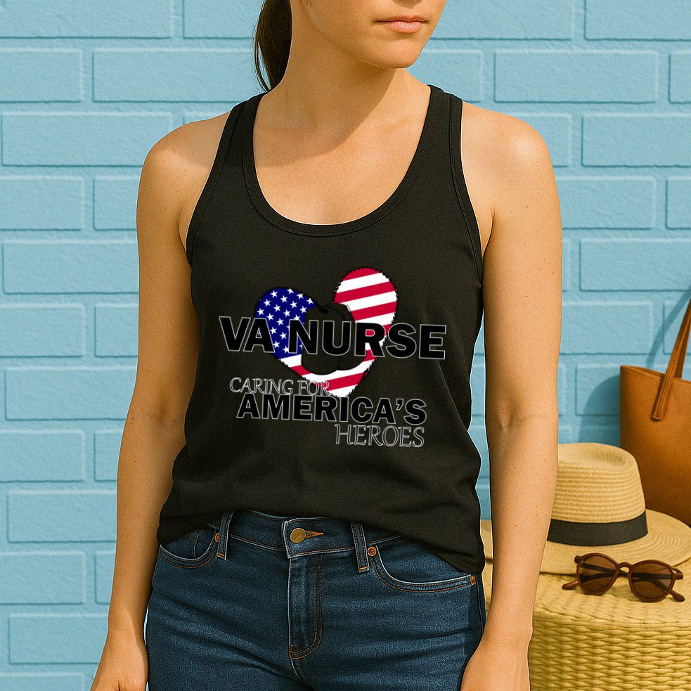 Veteran VA Nurse Caring For America's Heroes Womens Tank Top