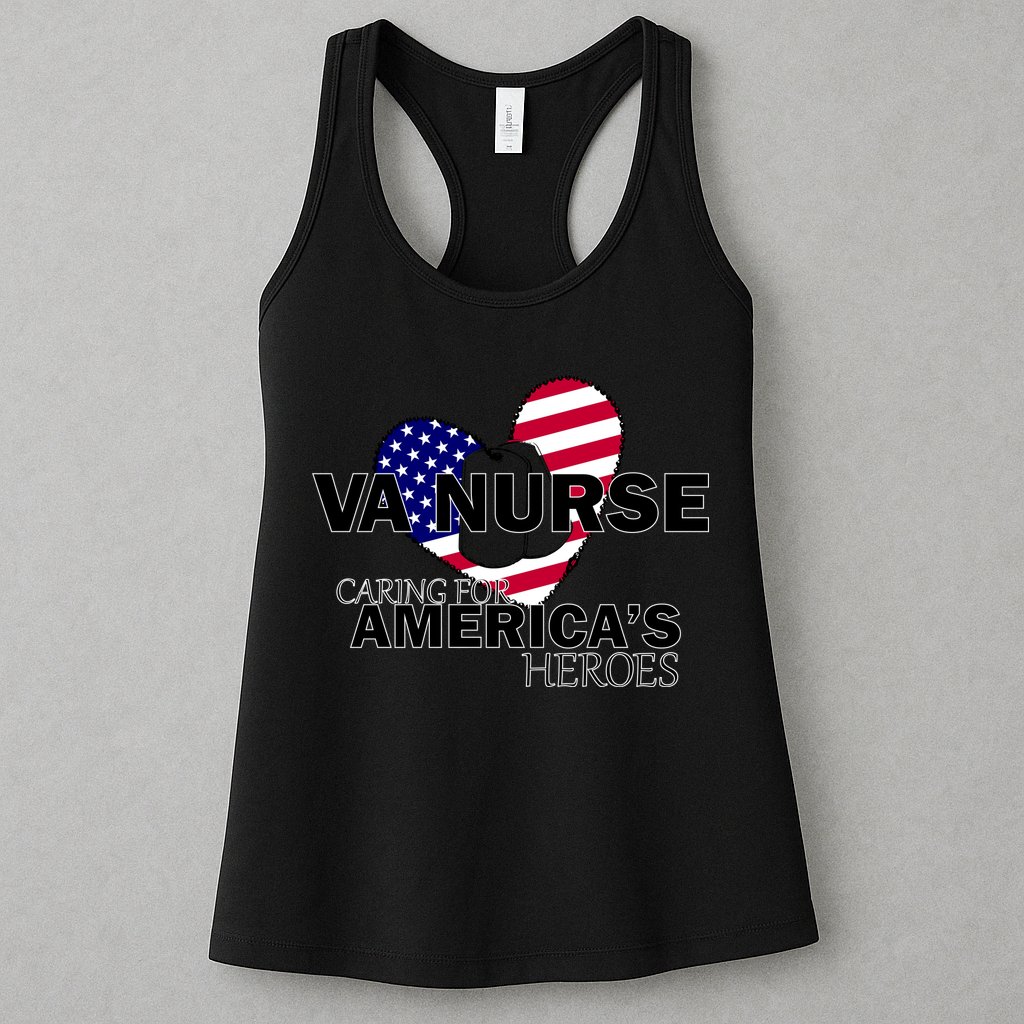 Veteran VA Nurse Caring For America's Heroes Womens Tank Top