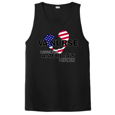 Veteran VA Nurse Caring For America's Heroes PosiCharge Competitor Tank