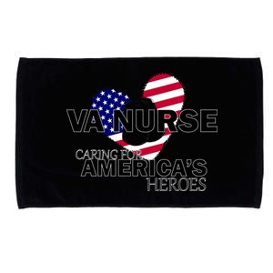 Veteran VA Nurse Caring For America's Heroes Microfiber Hand Towel