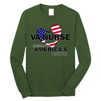 Veteran VA Nurse Caring For America's Heroes Long Sleeve Shirt