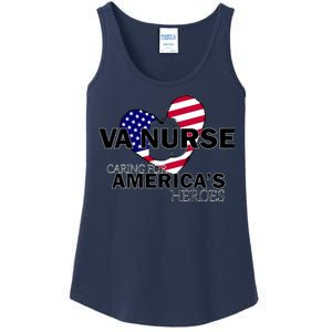 Veteran VA Nurse Caring For America's Heroes Ladies Essential Tank