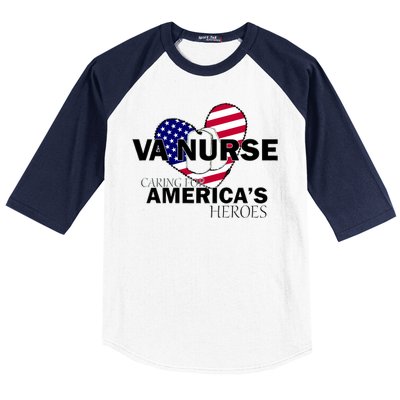 Veteran VA Nurse Caring For America's Heroes Baseball Sleeve Shirt