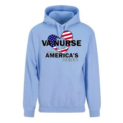 Veteran VA Nurse Caring For America's Heroes Unisex Surf Hoodie