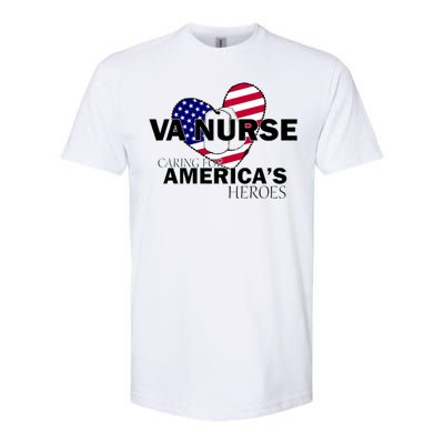 Veteran VA Nurse Caring For America's Heroes Softstyle CVC T-Shirt