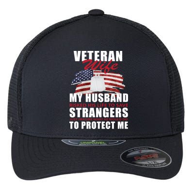 Veteran Wife Flexfit Unipanel Trucker Cap