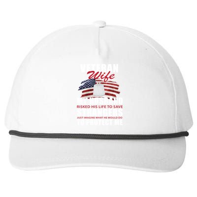 Veteran Wife Snapback Five-Panel Rope Hat