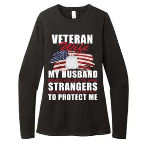 Veteran Wife Womens CVC Long Sleeve Shirt