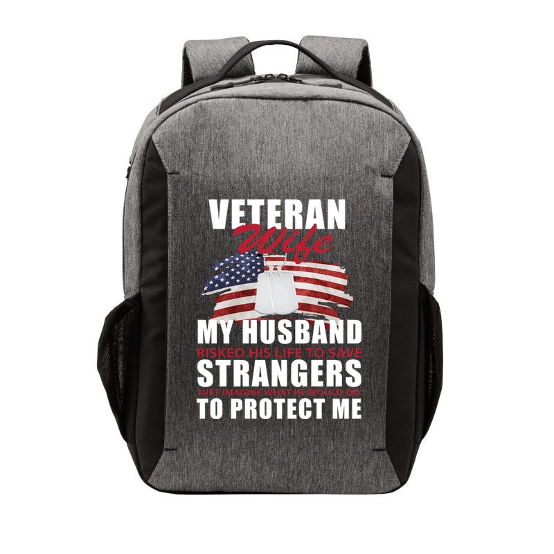 Veteran Wife Vector Backpack