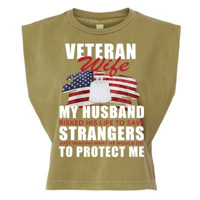 Veteran Wife Garment-Dyed Women's Muscle Tee