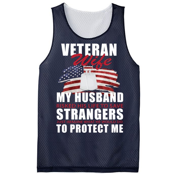 Veteran Wife Mesh Reversible Basketball Jersey Tank