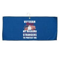 Veteran Wife Large Microfiber Waffle Golf Towel