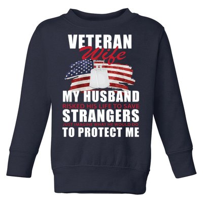 Veteran Wife Toddler Sweatshirt