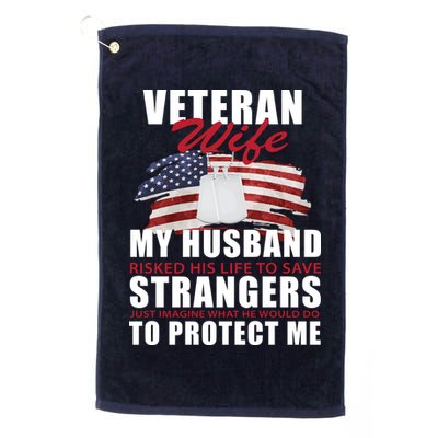 Veteran Wife Golf Towel