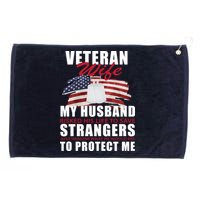 Veteran Wife Grommeted Golf Towel