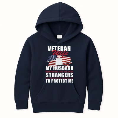 Veteran Wife Kids Hoodie