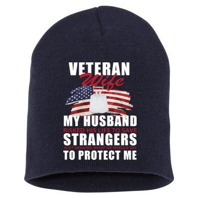 Veteran Wife Short Acrylic Beanie