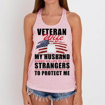 Veteran Wife Women's Knotted Racerback Tank