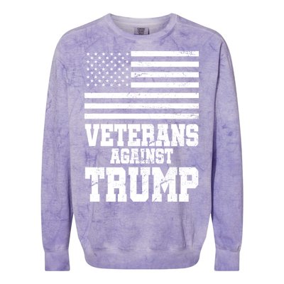 Veterans Against Trump Colorblast Crewneck Sweatshirt