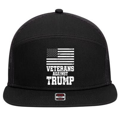 Veterans Against Trump 7 Panel Mesh Trucker Snapback Hat