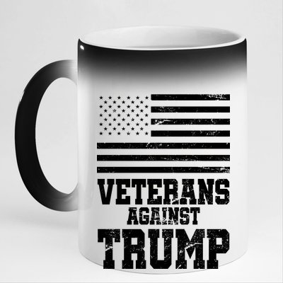 Veterans Against Trump 11oz Black Color Changing Mug