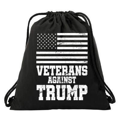 Veterans Against Trump Drawstring Bag