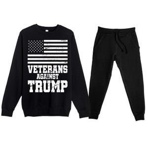 Veterans Against Trump Premium Crewneck Sweatsuit Set