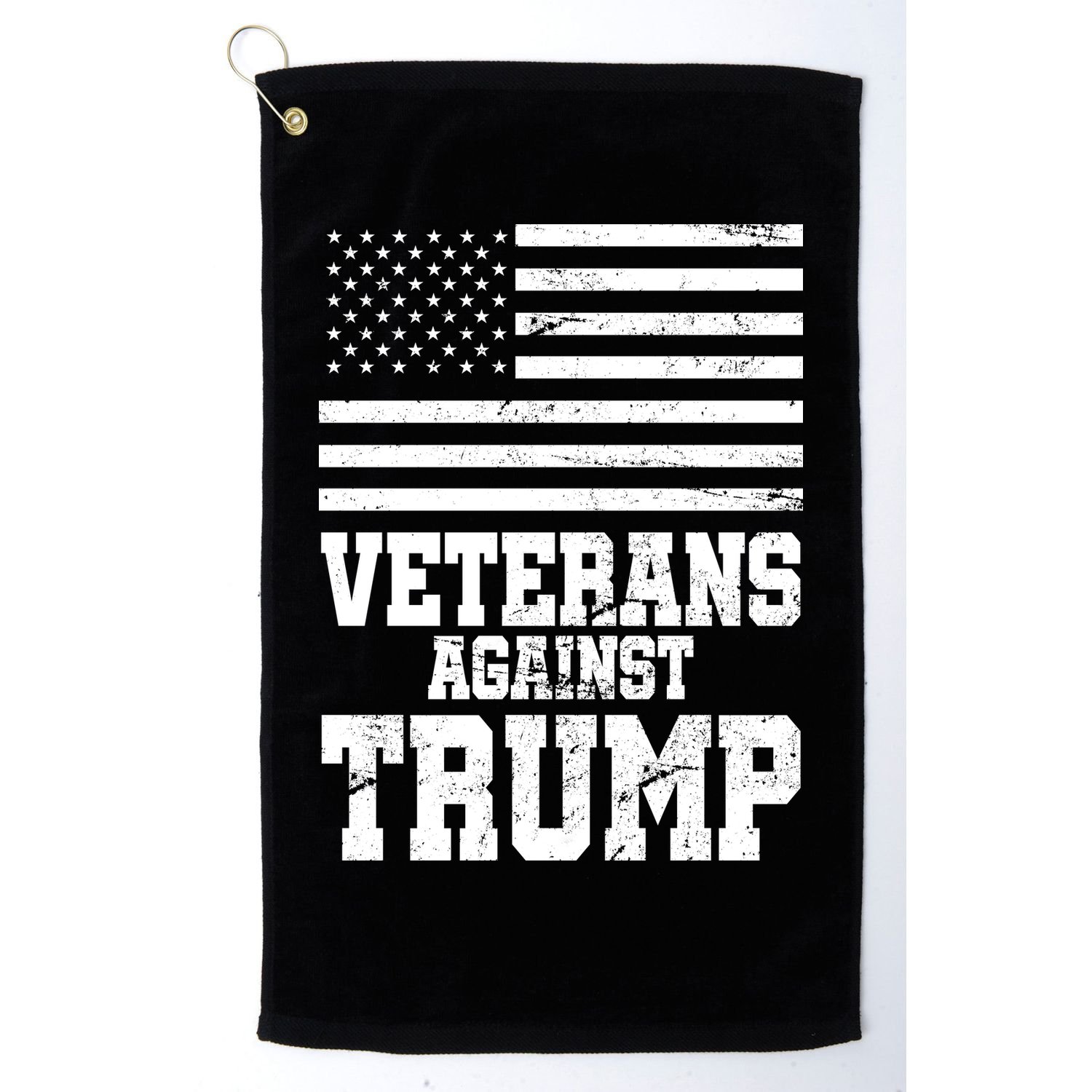 Veterans Against Trump Golf Towel