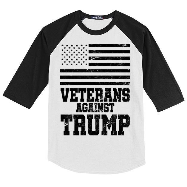Veterans Against Trump Kids Colorblock Raglan Jersey