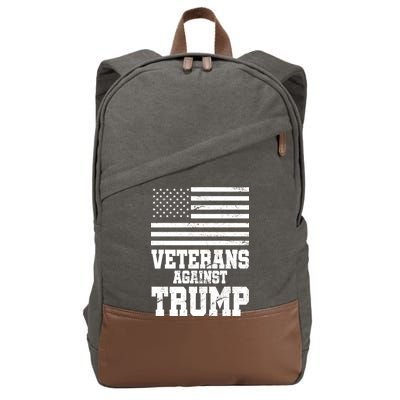 Veterans Against Trump Cotton Canvas Backpack