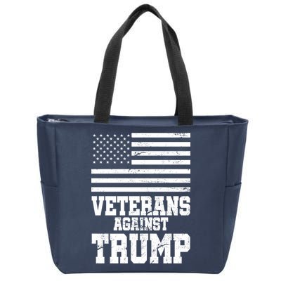 Veterans Against Trump Zip Tote Bag