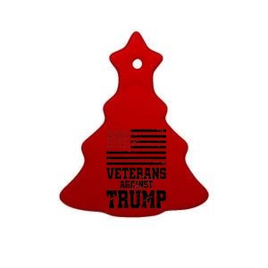 Veterans Against Trump Ceramic Tree Ornament