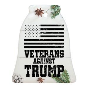 Veterans Against Trump Ceramic Bell Ornament