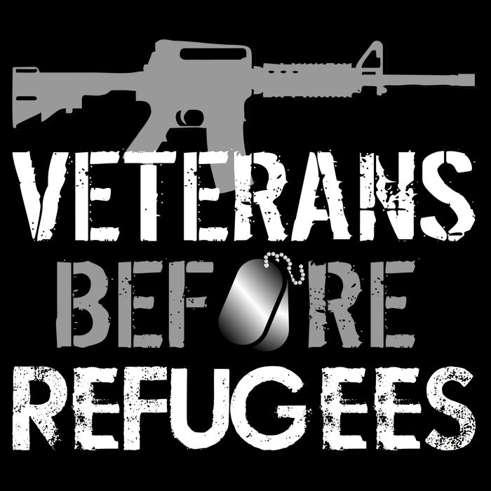 Veterans Before Refugees Cooling Performance Crew T-Shirt
