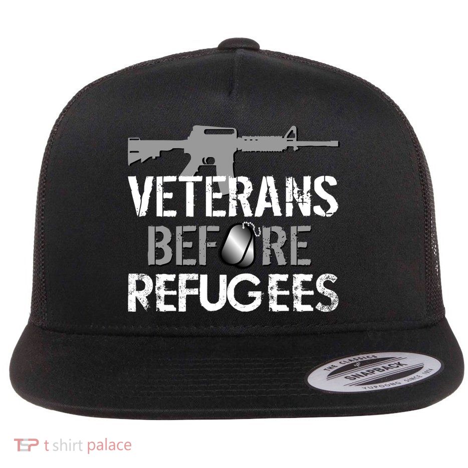 Veterans Before Refugees Flatbill Hat