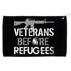 Veterans Before Refugees Grommeted Golf Towel