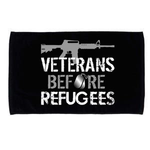 Veterans Before Refugees Microfiber Hand Towel