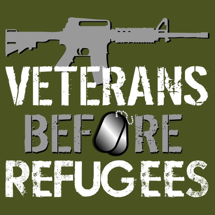 Veterans Before Refugees T-Shirt
