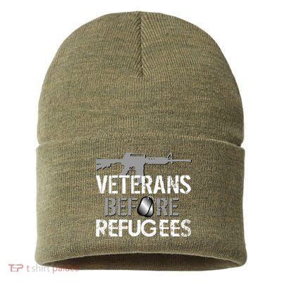 Veterans Before Refugees Sustainable Knit Beanie