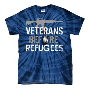 Veterans Before Refugees Tie-Dye T-Shirt