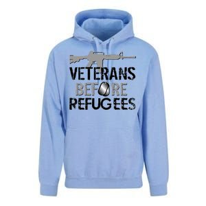 Veterans Before Refugees Unisex Surf Hoodie