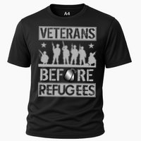 Veterans Before Refugees Veteran Cooling Performance Crew T-Shirt