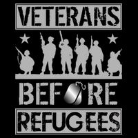 Veterans Before Refugees Veteran Cooling Performance Crew T-Shirt
