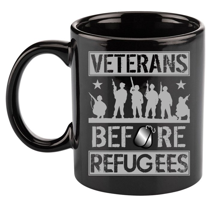 Veterans Before Refugees Veteran 11oz C Handle Ceramic Mug
