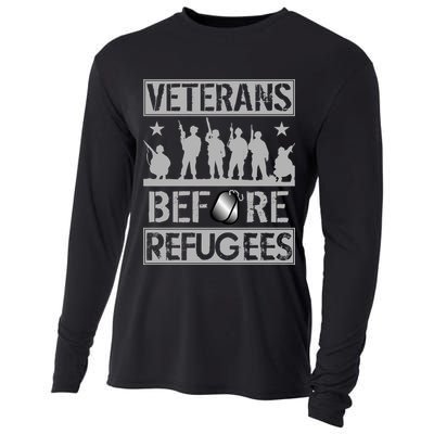 Veterans Before Refugees Veteran Cooling Performance Long Sleeve Crew